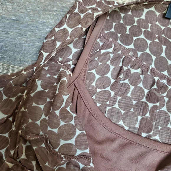 BCX Ruffled tank with attached cami - Picture 6 of 9